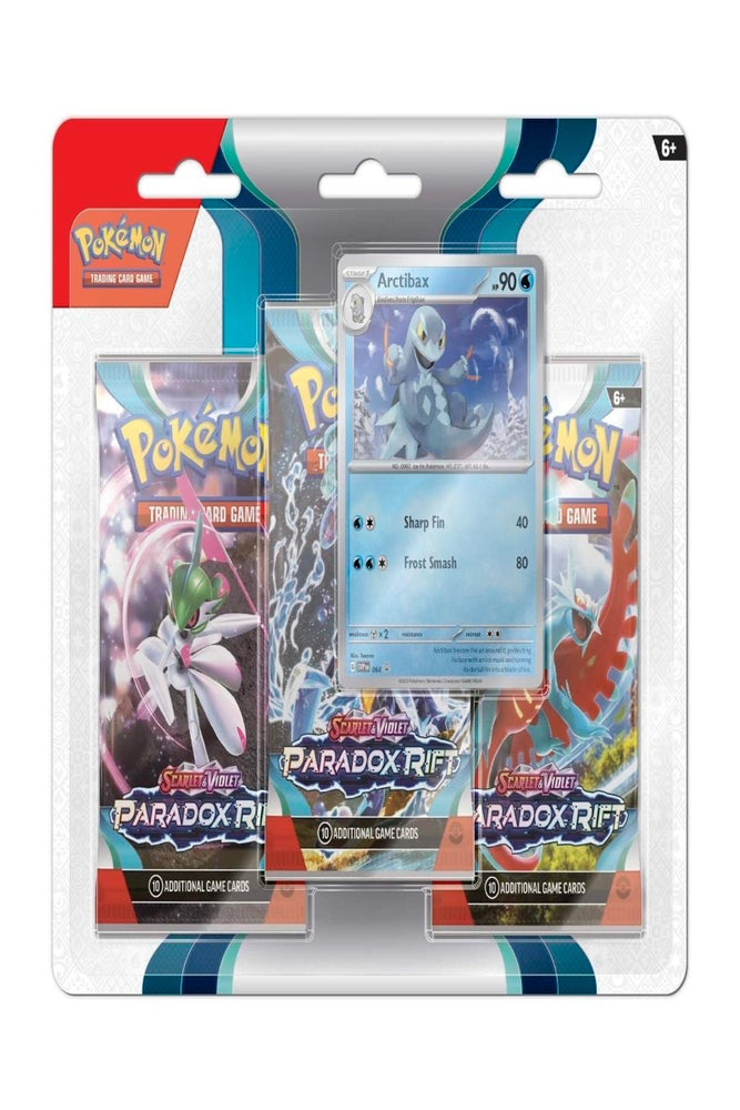 Pokémon TCG: Scarlet & Violet-Paradox Rift 3 Booster Packs & Arctibax Promo Card