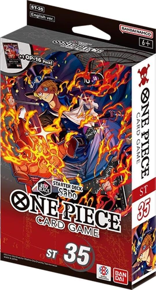 BANDAI ST-35 One Piece Card Game Start Deck - Red Black Sabo