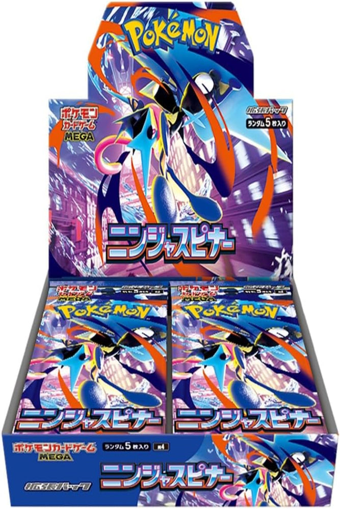 Pokemon Card Game MEGA Expansion Pack Ninja Spinner Box (1 Box=30 Packs. 1 Pack = 5 )