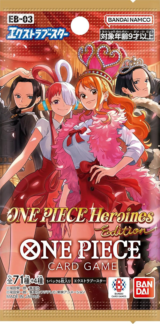 BANDAI One Piece Card Game EB-03 Heroines  - 1 Pack