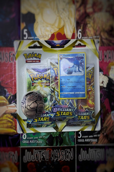 Sword & Shield-Brilliant Stars 3 Booster Packs, Coin & Glaceon Promo Card